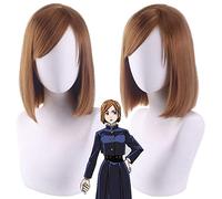 Wig for Carnival Nightlife CluI Party Dress Up Wig Cosplay Wig Curse Back To Battle Nagizaki Wild Rose Brown Short Hair Fake Hair