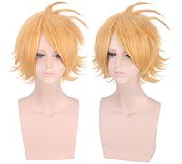 Wig for Carnival Nightlife CluI Party Dress Up Wig Cosplay Wig Kaminari Electric Yellow Anti-Alice Anime Wig