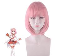 Wig for Carnival Nightlife CluI Party Dress Up Wig Cosplay Wig Princess Link Re:Dive Kusano Yui Princess Pink
