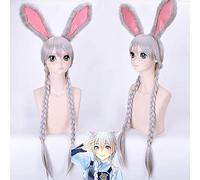 Wig for Carnival Nightlife CluI Party Dress Up Wig Crazy Animal City Rabbit Judy Judy Rabbit Anthropomorphic Police Uniform Metal Police Badge Cos Wig Color: Gray Hairpin Rabbit Ears