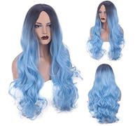 Wig for Carnival Nightlife CluI Party Dress Up Wig Fashion Centre Point Headgear Long Curly Hair Dyed Big Wave Wig For Lady