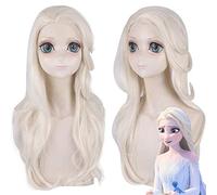 Wig for Carnival Nightlife CluI Party Dress Up Wig Frozen2 Frozen 2 Elsa Wig Elsa Cos Shawl Styling Exudes Long Hair