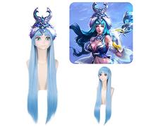 Wig for Carnival Nightlife CluI Party Dress Up Wig King Game Glory I Am A Singer Cosplay Wig Wang Zhaojun High Temperature Silk Wig
