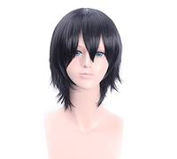 Wig for Carnival Nightlife CluI Party Dress Up Wig Kobayashi's Dragon Maid Girl Shaking Dragon Takiya Real Black Short Hair Cosplay Wig