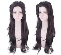 Wig for Carnival Nightlife CluI Party Dress Up Wig S Blade Kazomon Charjiro Sexually Turns Brown Gradual Turns Upturned Long Hair Cos Wig