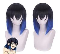 Wig for Carnival Nightlife CluI Party Dress Up Wig S Blade Mouth Hirasuke Gradient Cosplay Wig