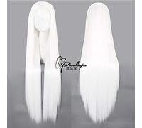 Wig for Carnival Nightlife CluI Party Dress Up Wig Sansheng Iii Shili Peach Blossom Anxin Wig Black And White Costume No Bangs Beauty Tip Wig Color: White (No Bangs)