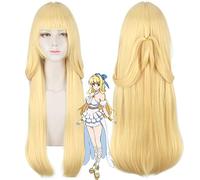 Wig for Carnival Nightlife CluI Party Dress Up Wig This Brave Is Obviously Super Strong But Overly Cautious, The Brave Lisdadey Yellow Cos Wig