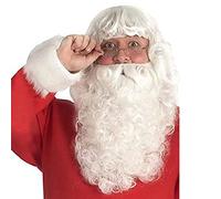 Wig for Cos Santa Wig Old Grandpa Bearded Santa White Beard