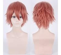 Wig for cos wig juvenile reverse warped short hair color universal men's wig cosplay anime wig color:002-40
