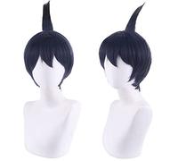 Wig for cospaly fake power saw man chain saw man Hayakawa Akihiragawa blue black