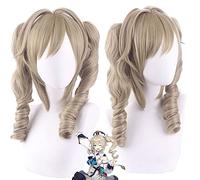 Wig for cospaly wig original god Barbara tiger mouth clip double ponytail anime wig