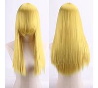 Wig for cosplay anime wig high temperature silk rose net colorful 60CM thickening long straight hair color:ZF60-20 thickening