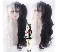 Wig for Cosplay wig projectile wheel broken? Black and white bear sex to anthropomorphic double tiger clip black and white curly hair