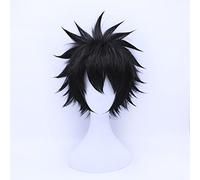 Wig for Dabi Black Short Wig Cosplay Costume Boku no Hero Academia Heat Resistant Synthetic Hair Men Women Wigs