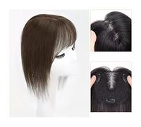Wig for Daily Wig Piece Women's Head to Fill The Hair Fluffy Real Hair Cover White Hair to Increase The Amount of Real Hair Bangs to Fill The Hair Piece Wigs for Party Cosplay Use(06-(13x13)25CM chest
