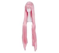 Wig For DARLING in the FRANXX 02 Zero Two Cosplay Wigs 100cm Long Pink Heat Resistant Synthetic Hair Wig + Wig Cap Wigonly
