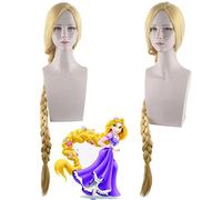 Wig for Enchanted Rapunzel Princess Le Pei with Braids Golden Dini Cosplay Wig