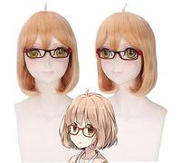 Wig for Fashion Trend For Daily Use Beyond The Realm Of Cosplay Wig Kuriyama Mirai Orange Pink High Temperature Silk Cos Wig
