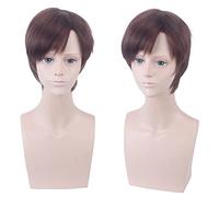 Wig for Fashion Trend for Daily Use Brown Reverse Curled Short Hair Cosplay Wig