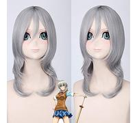 Wig for Fashion Trend For Daily Use Cos Wig Poor God Is Coming / Poor God / Sakura Ichiko / Smoke Grey Anime Wig 042