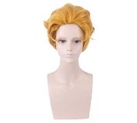 Wig for Fashion Trend for Daily Use Jojo's Bizarre Adventure Kira Yoshikage Big Back Golden Short Hair Cos Anime Wig