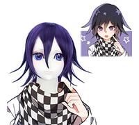 Wig for Fashion Trend For Daily Use The Main Saint Projectile On Breaking V3 Wang Ma Xiaoji Black Mixed Purple Big Upturned Cos Wig