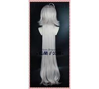 Wig for Fate/Grand Orde FGO Cosplay Jeanne d'Arc Alter Mixed White Hair Wig Jeanne d'Arc Headwear Headdress Alter Cosplay Costume Props Long type wig