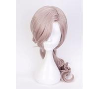 Wig for Fate Grand Order FGO Edmond Dantes Halloween Curly Synthetic Hair Cosplay Wig + Wig Cap FGO as the picture