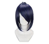 Wig for Future City No.6 Nezumi Short Ponytail Anime Cosplay Wigs Blue Grey Mix +Wig Cap Future City blue grey mix