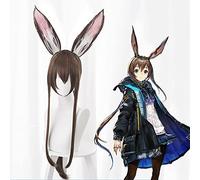 Wig for Game Arknights Cosplay Wigs Amiya Cosplay Wig Synthetic Wig Hair Halloween Carnival Party Anime Cosplay Wig