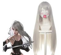 Wig for Game NieR:Automata Cosplay Wig YoRHa A-gata 2-Gou Cosplay Wigs Heat Resistant Synthetic Halloween Party Women Number Two Wigs