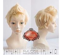 Wig for Game Persona 5 Ryuji Sakamoto Cosplay Wig Men's Fashion Blonde Short Wigs + Wig Cap Game Persona 5 as the picture