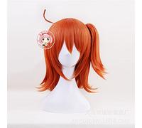Wig for Gudako Fujimaru Ritsuka Cosplay Wig FGO Fate Grand Order Servant Orange Pigtails Synthetic Hair for Adult+ Free Wig Cap