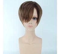 Wig for Halloween Fashion Christmas Party Dress Up Wig Cos Wig Attacking Giant Black 37 Points Youth Head Full-Time Master Ye Xiu Cos Color:Pl-253-3 Light Brown