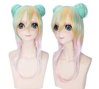 Wig for Halloween Fashion Christmas Party Dress Up Wig Cos Wig Lolita Wig Universal Long Curly Straight Short Hair Multi Color:Pl-127
