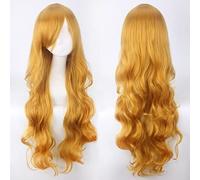 Wig for Halloween Fashion Christmas Party Dress Up Wig Cospay Wig 80Cm Long Curly Hair Universal Style Thick Air Curling Face Headgear Color:Jf80-6