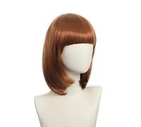 Wig for Halloween Fashion Christmas Party Dress Up Wig Cosplay Nightclub Show Bar Oblique Bangs Female Short Hair Pink Beige Blue Bobo Bobo Wig Color:K051-9