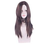 Wig for Halloween Fashion Christmas Party Dress Up Wig Resident Evil 8-Village Cassandra-Cassandra-Maroon Medium Long Cos Wig Cosplay Anime Wig Coser