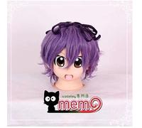 Wig for ib garry purple high temperature wire cos short cosplay anime wig + wig cap as the picture