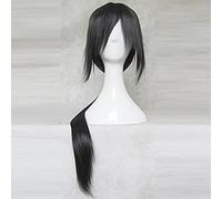 Wig for IHYAMS Wigs 80cm Long Synthetic Cosplay Wig Skunks Aph Black APH Yao Uchiha Itachi Costume Wigs black