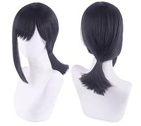 Wig for Increase Hair Volume After Chemotherapy Cosplay Fake Power Saw Man Chain Saw Man Dongshan Red Yin And Yang Temple Pony Tail