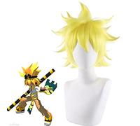 Wig for Increase Hair Volume After Chemotherapy Cosplay Wig Bumpy World Guardross Golden Explosion Shape