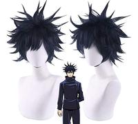 Wig for Increase Hair Volume After Chemotherapy Cosplay Wig Curse Back To Fight Fu Heihui Dark Black Anti-Cursive Soaring Explosive Head