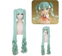 Wig for Increase Hair Volume After Chemotherapy Hatsune Miku Mid-Autumn Moon Moon Viewing Fruit Green Cos Wig