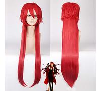 Wig for Increase Hair Volume After Chemotherapy Red Anti-Warp Plus Straight Hair Greer High Temperature Wire Anime Wig 028