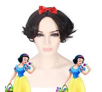 Wig for Increase Hair Volume After Chemotherapy Snow White The Same Wig Short Curly Wavy Wig Cos Anime Wig 683