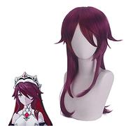 Wig for Increase Hair Volume After Chemotherapy The Original God Nun Rosalia Purple Highlighting Rose Red Upturned Styling Cos Game Wig
