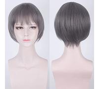 Wig for Increase Hair Volume After Chemotherapy Wig Female Short Hair Round Face Student Cute Daily Lolita Wig Air Bangs Natural Fluffy Cos Wig Colour: No. 5 Flax