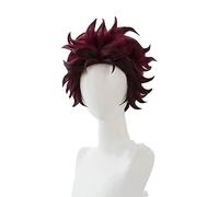 Wig For kimetsu no yaiba Nezuko Tanjirou Agatsuma Zenitsu Tomioka Giyuu Inosuke Cosplay Wigs Earrings Mask OneSize B